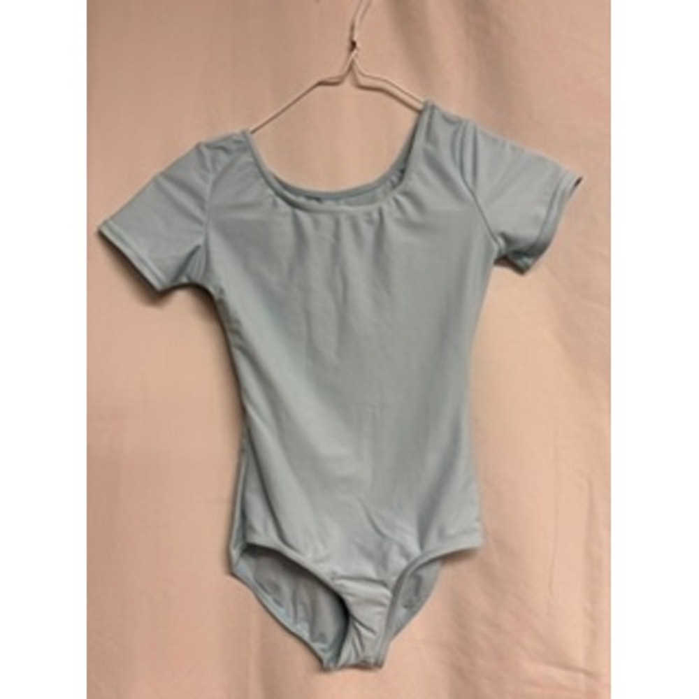 Theatricals Kids Light Blue Short Sleeve Leotard and Wrap Skirt Set